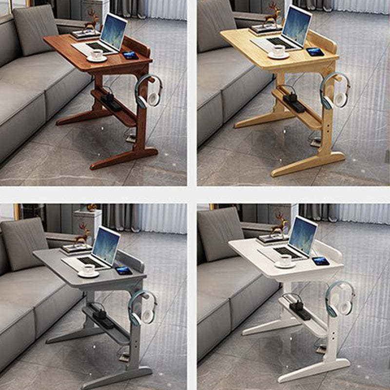 Minimalist Solid Wood 2-Leg Desk