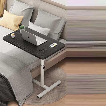 Minimalist Density Plate Stainless Steel Desk — A - Black