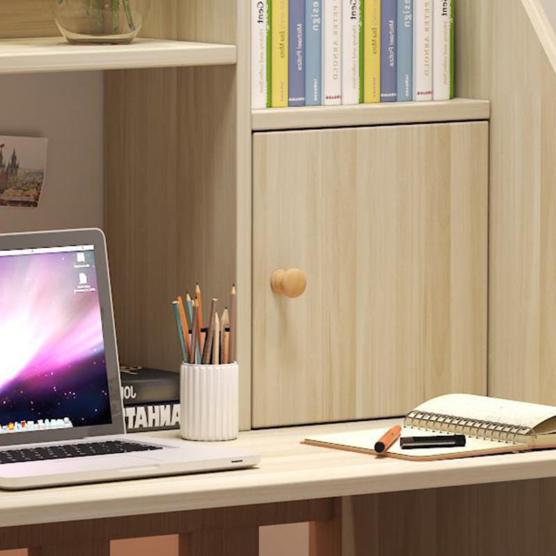 Minimalist Solid Wood 1-Shelf Desk