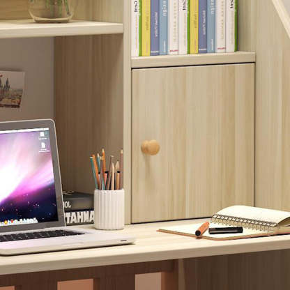 Minimalist Solid Wood 1-Shelf Desk