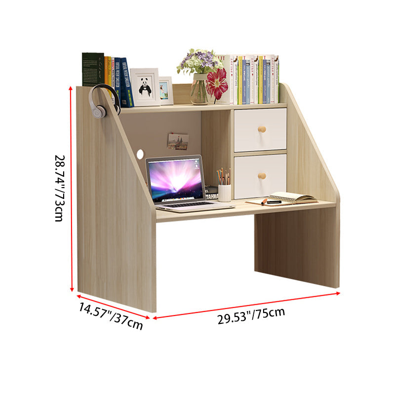 Minimalist Solid Wood 1-Shelf Desk