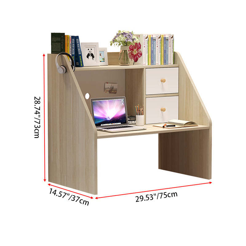 Minimalist Solid Wood 1-Shelf Desk