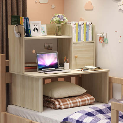 Minimalist Solid Wood 1-Shelf Desk