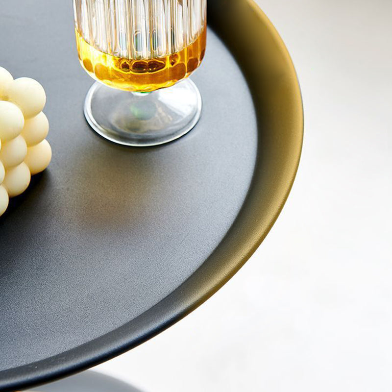 Scandinavian Carbon Steel Gold Round Coffee Table