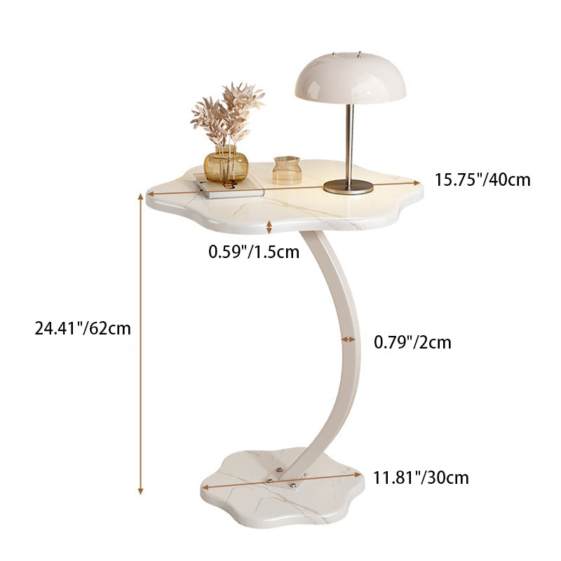 Minimalist Hexagonal Steel Side Table — D