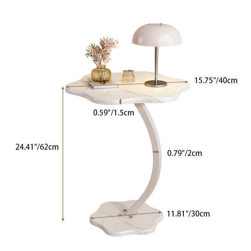 Minimalist Hexagonal Steel Side Table — D