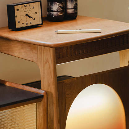 Minimalist Cherry Wood Side Table