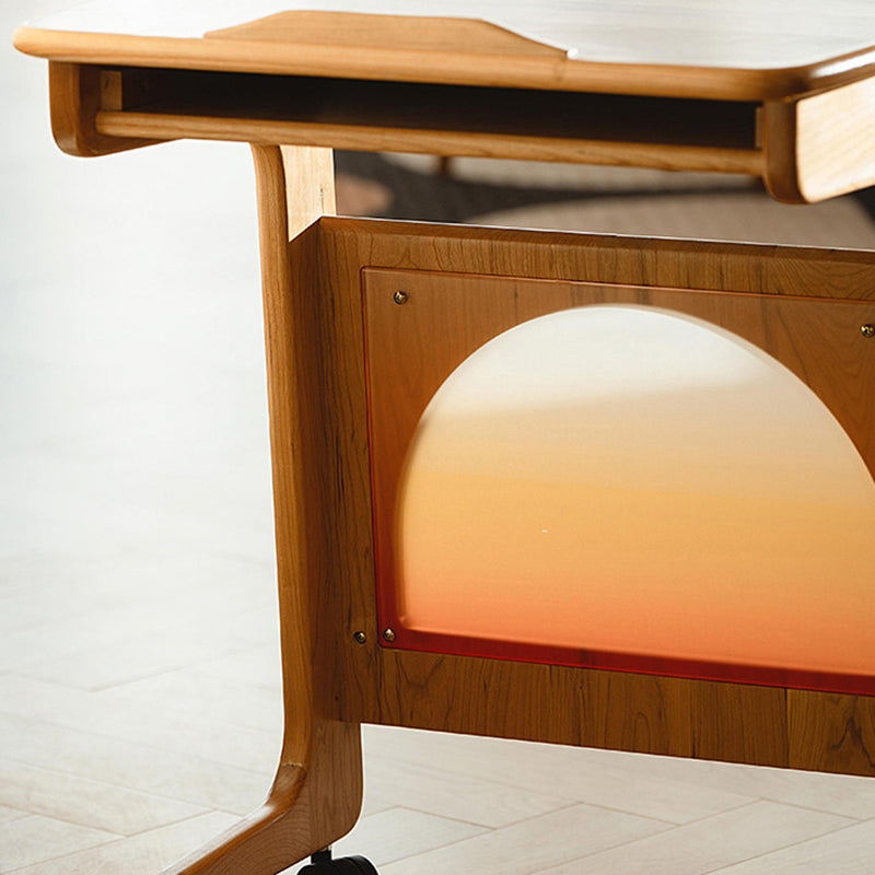 Minimalist Cherry Wood Side Table