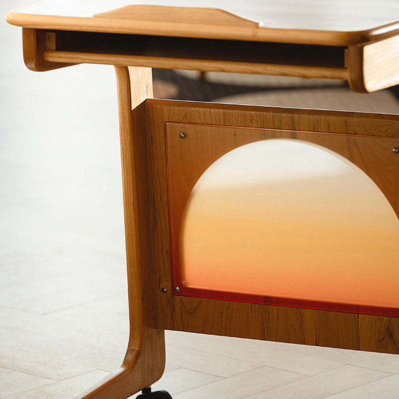 Minimalist Cherry Wood Side Table