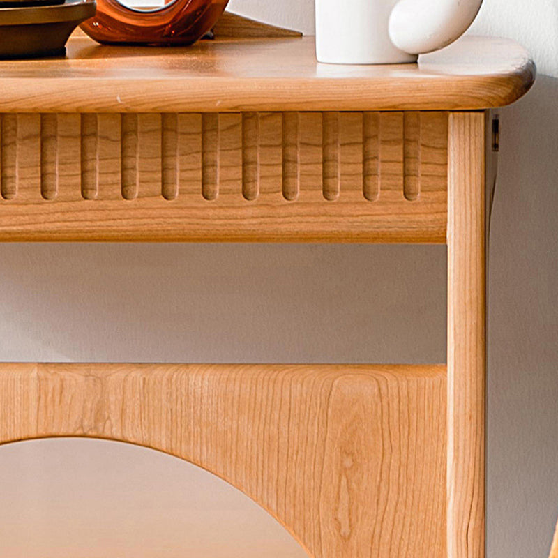 Minimalist Cherry Wood Side Table