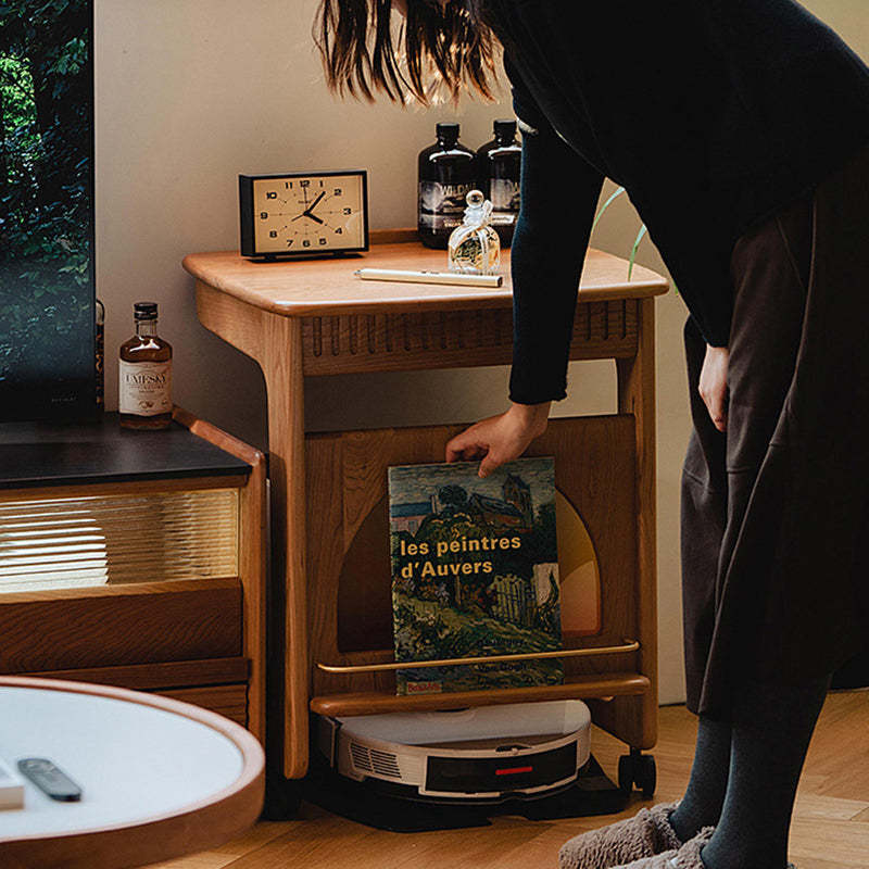 Minimalist Cherry Wood Side Table