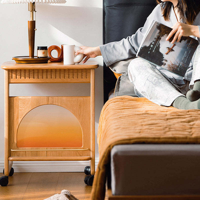 Minimalist Cherry Wood Side Table