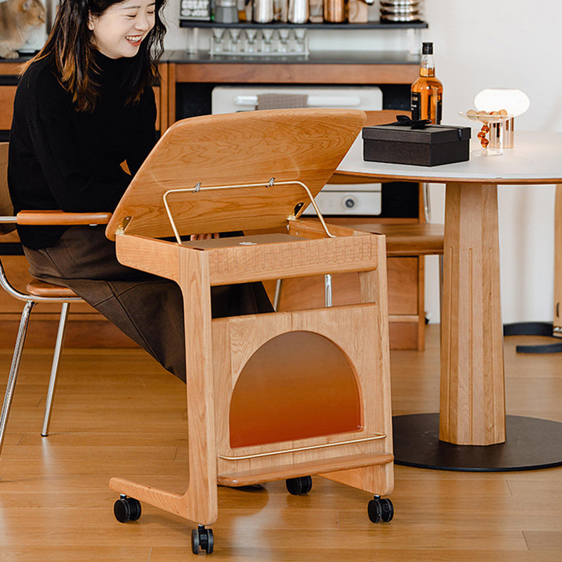 Minimalist Cherry Wood Side Table