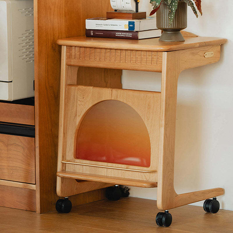Minimalist Cherry Wood Side Table