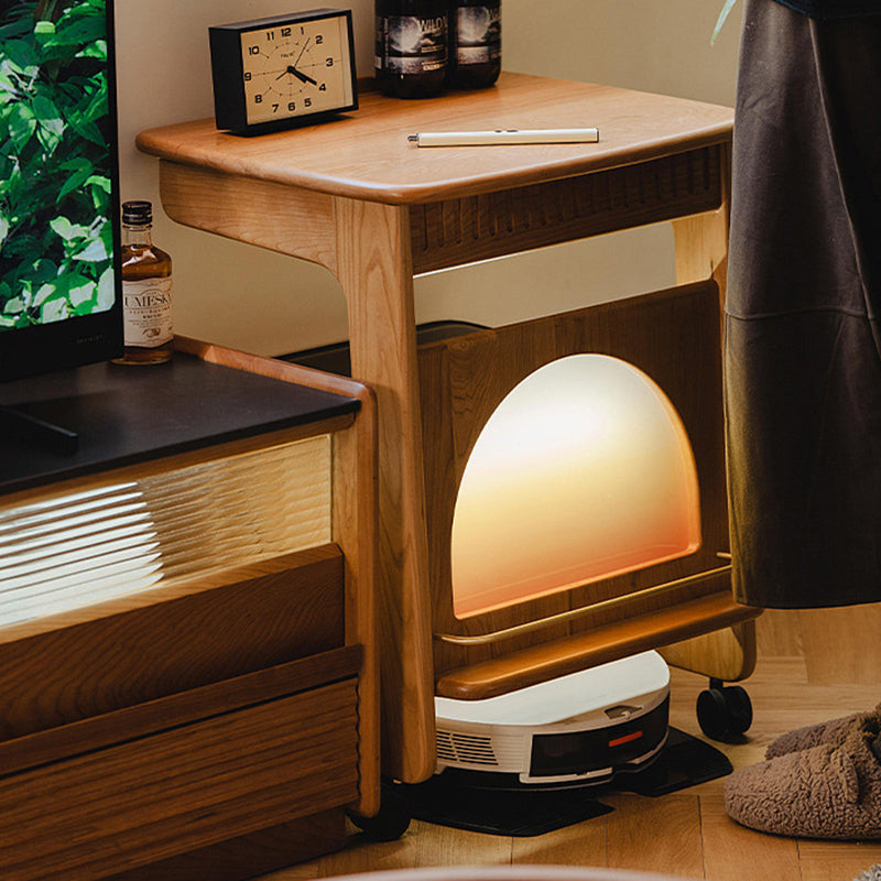 Minimalist Cherry Wood Side Table