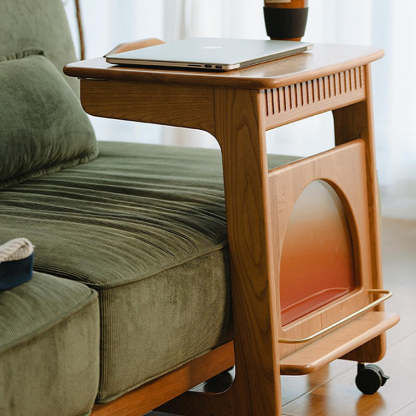 Minimalist Cherry Wood Side Table