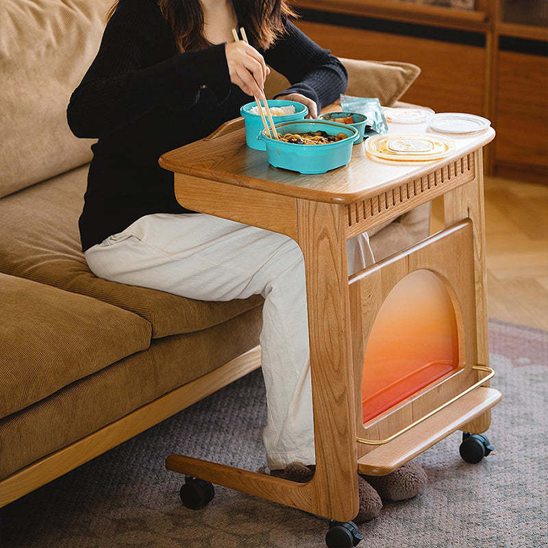 Minimalist Cherry Wood Side Table