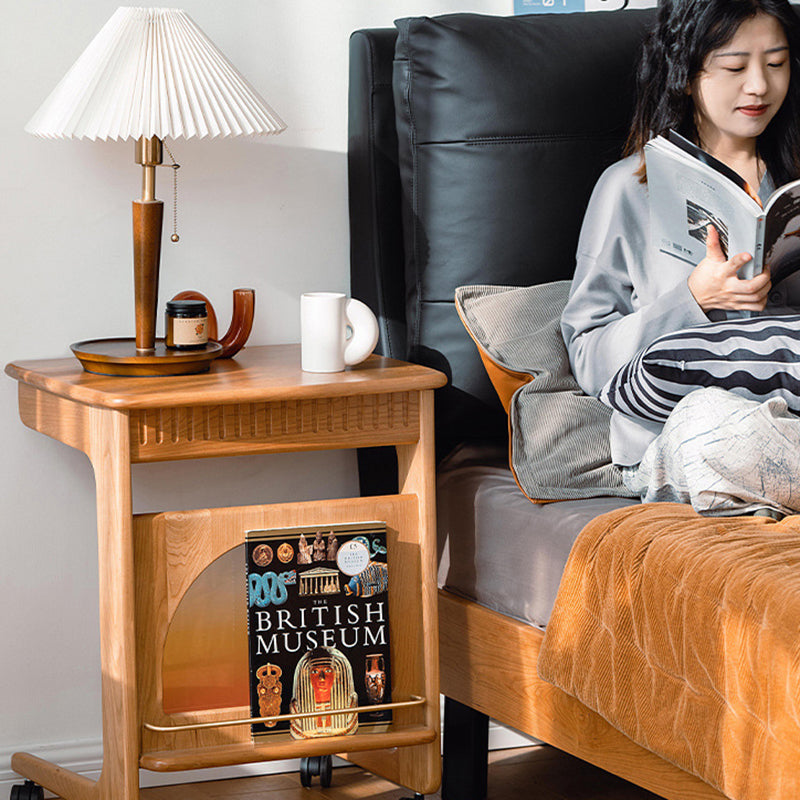 Minimalist Cherry Wood Side Table
