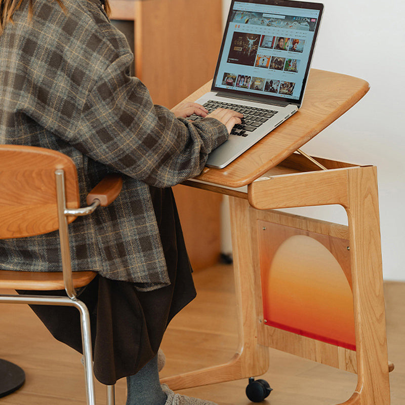 Minimalist Cherry Wood Side Table
