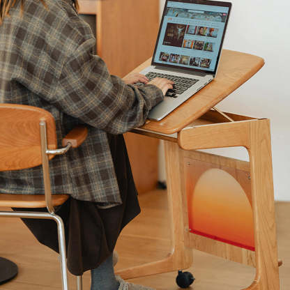 Minimalist Cherry Wood Side Table
