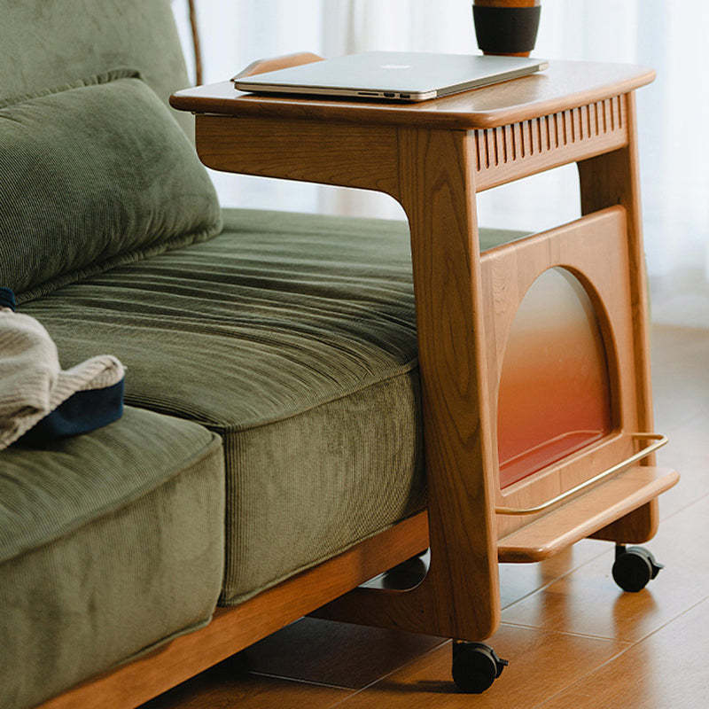 Minimalist Cherry Wood Side Table