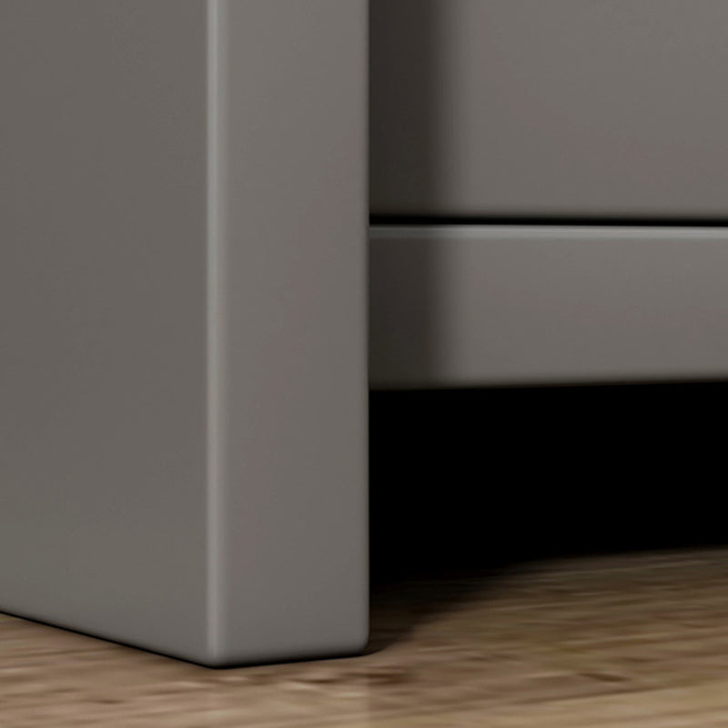 Minimalist Solid Wood Rectangular Nightstand 2-Drawer