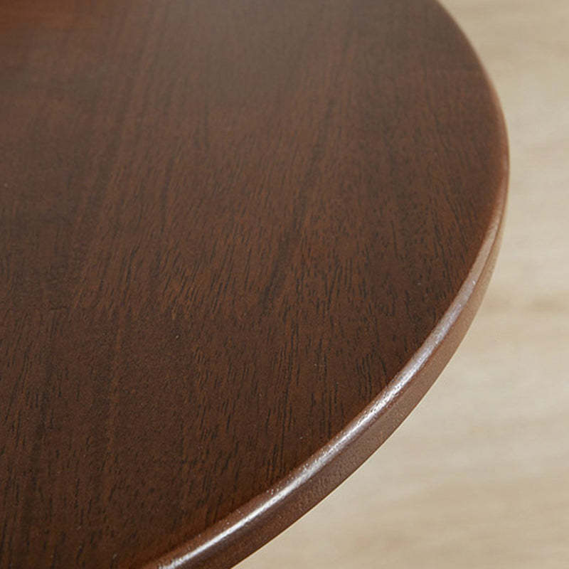 Minimalist Round Solid Wood Side Table