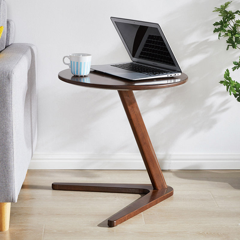 Minimalist Round Solid Wood Side Table