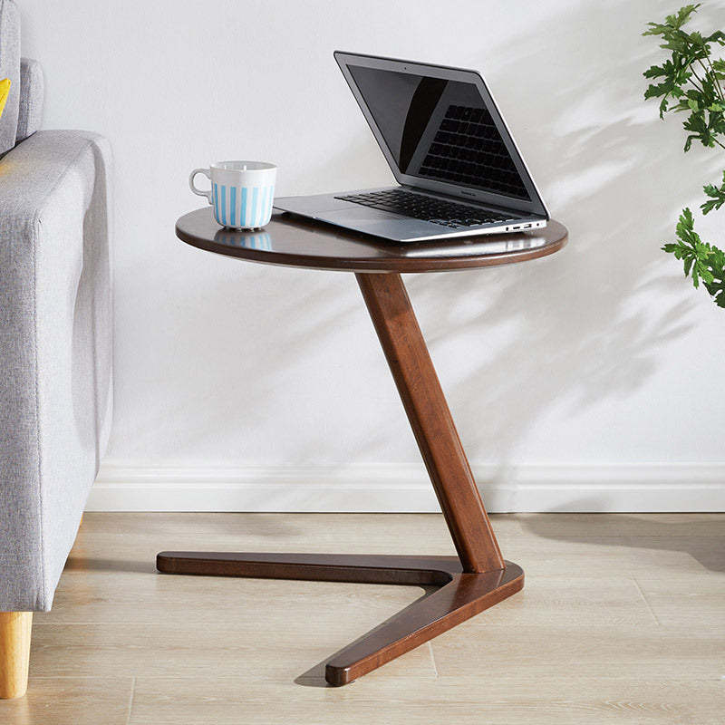 Minimalist Round Solid Wood Side Table