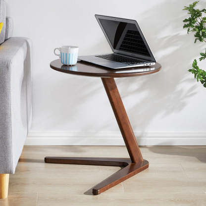 Minimalist Round Solid Wood Side Table