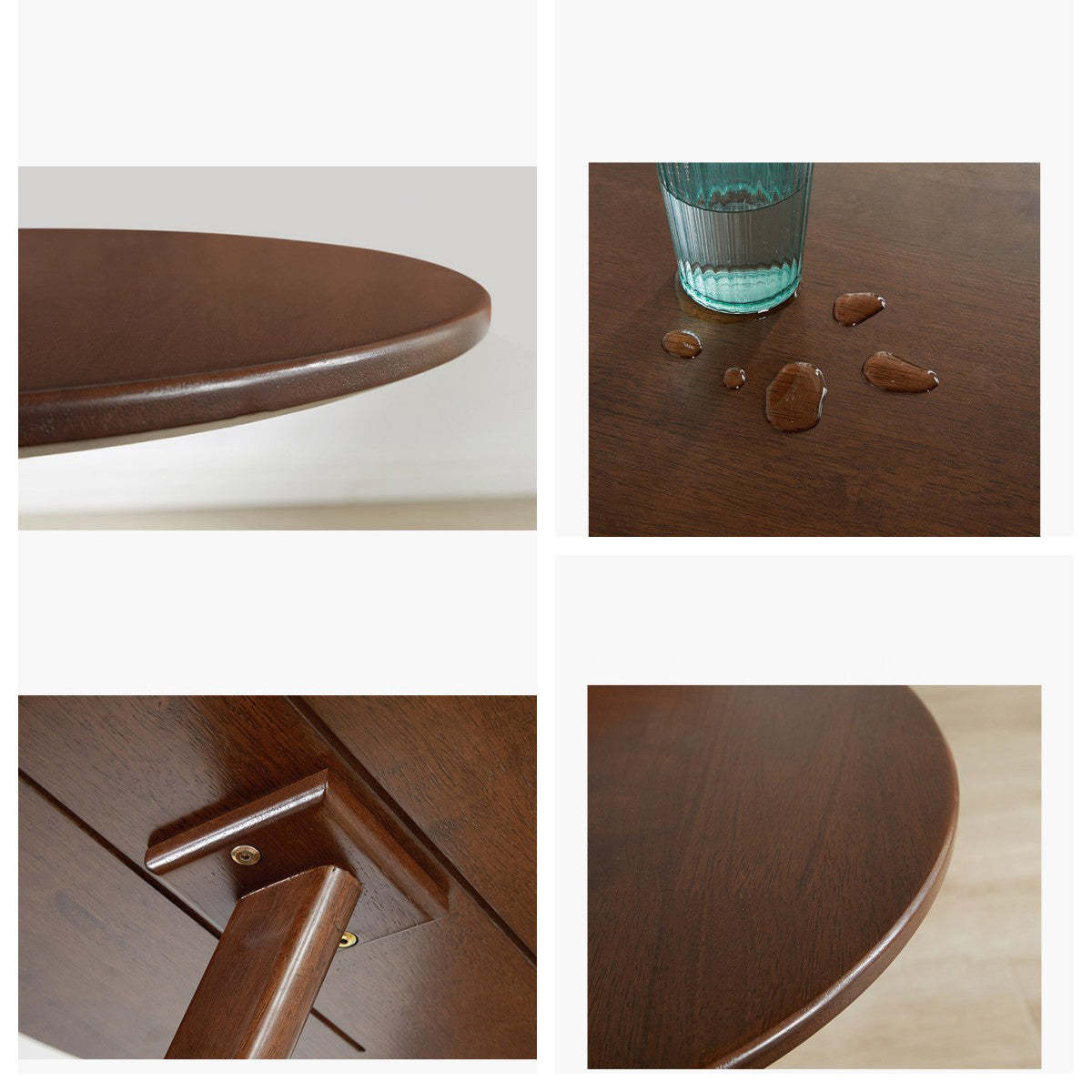 Minimalist Round Solid Wood Side Table