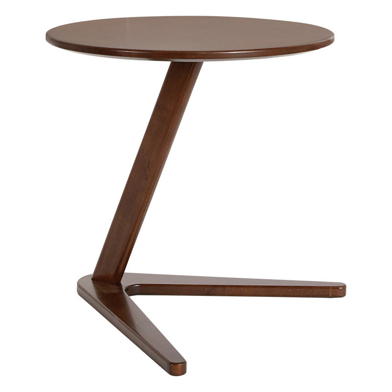 Minimalist Round Solid Wood Side Table