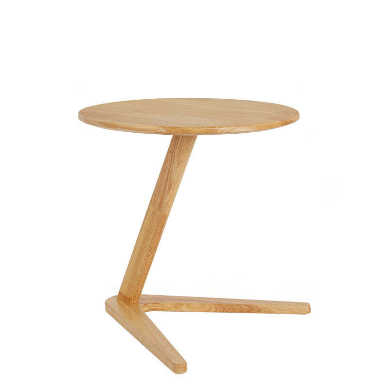 Minimalist Round Solid Wood Side Table