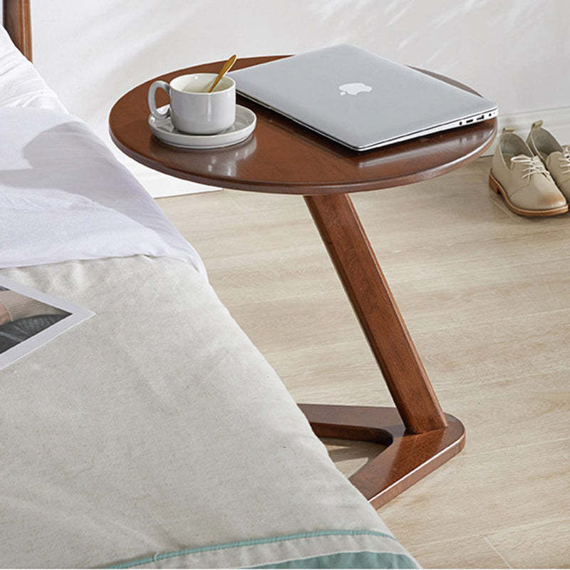 Minimalist Round Solid Wood Side Table