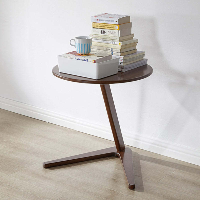 Minimalist Round Solid Wood Side Table