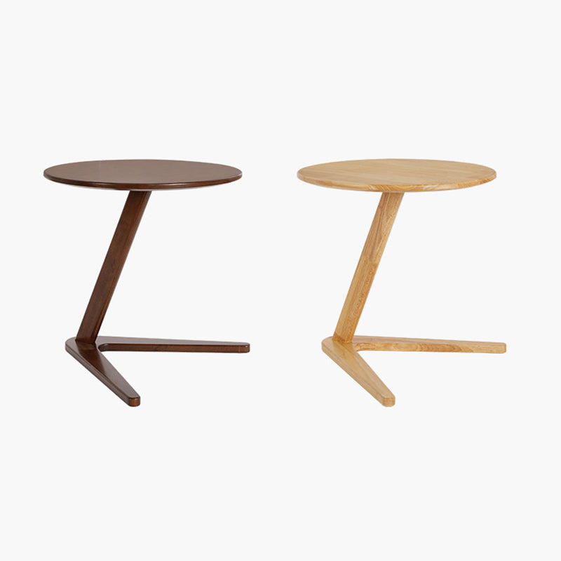 Minimalist Round Solid Wood Side Table