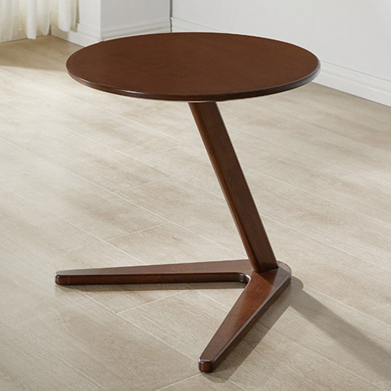 Minimalist Round Solid Wood Side Table