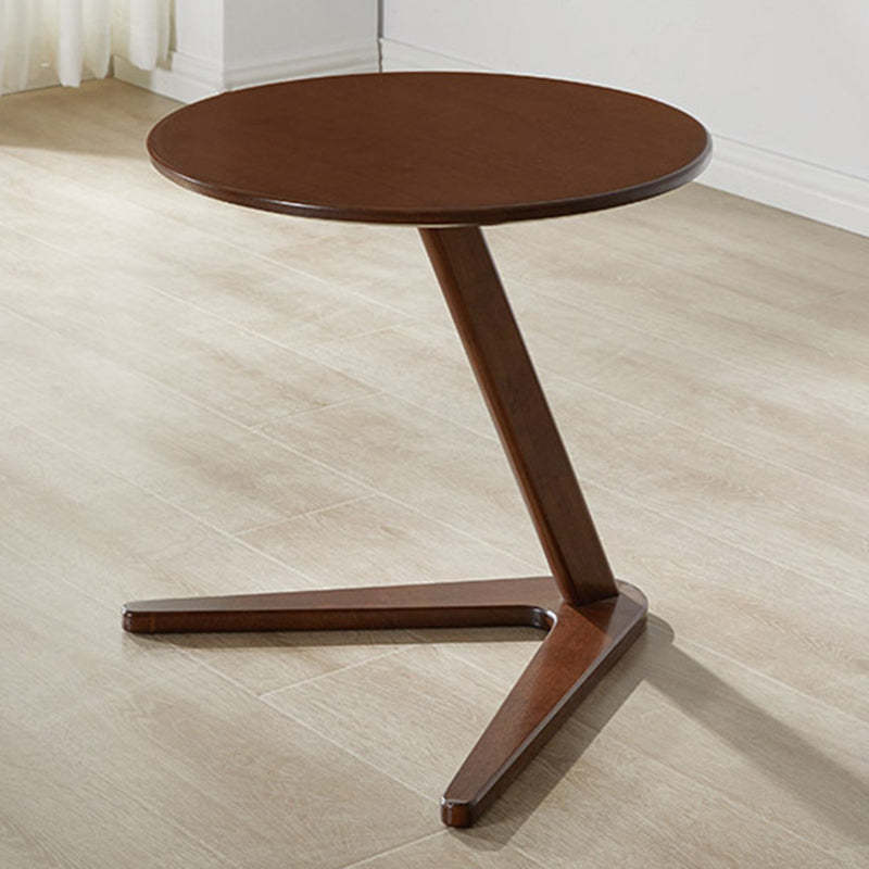 Minimalist Round Solid Wood Side Table
