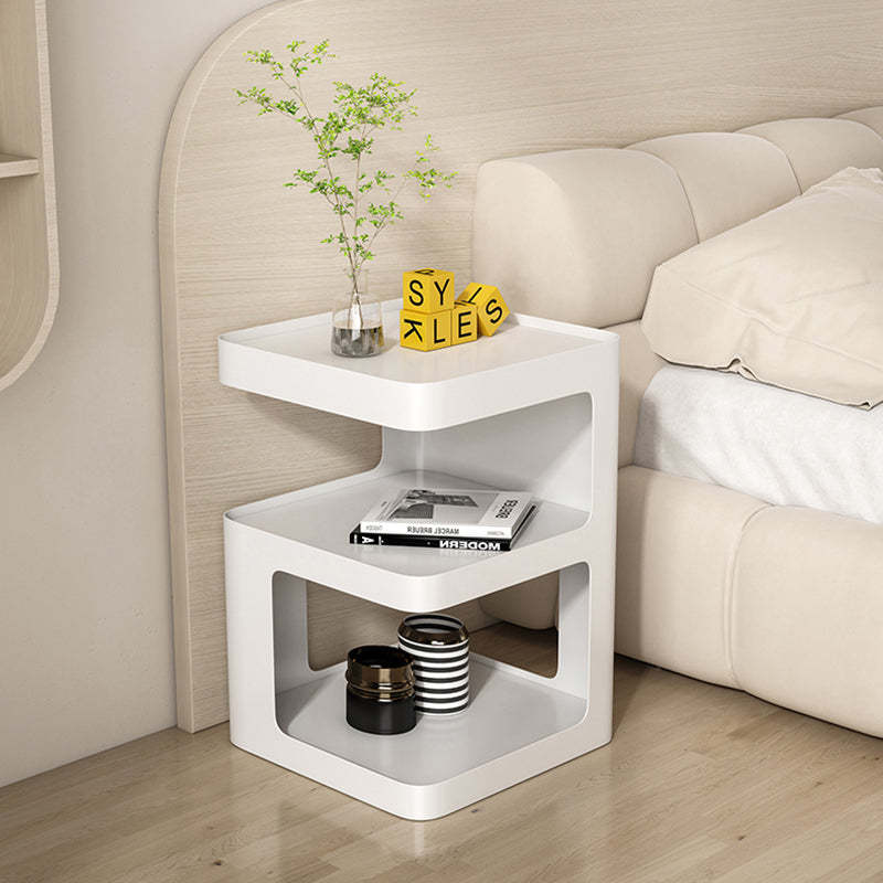 Modern Iron Nightstand 2-Shelf — Ordinary Black