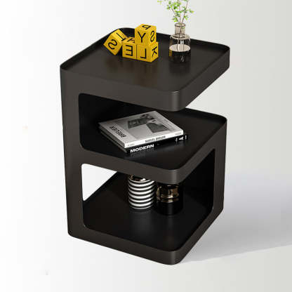 Modern Iron Nightstand 2-Shelf