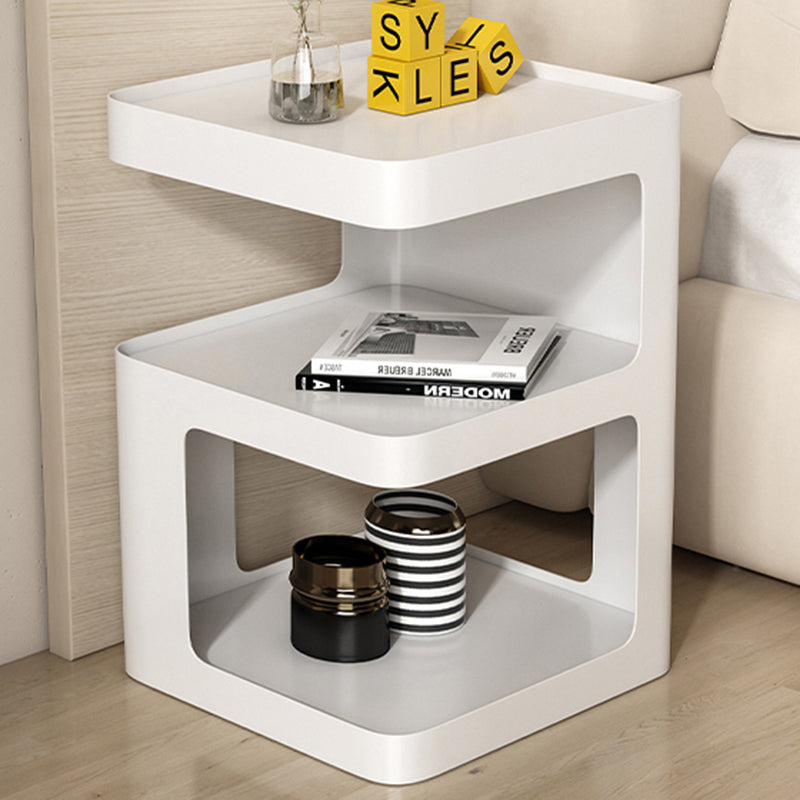 Modern Iron Nightstand 2-Shelf