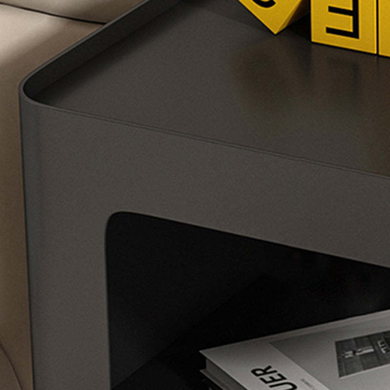 Modern Iron Nightstand 2-Shelf