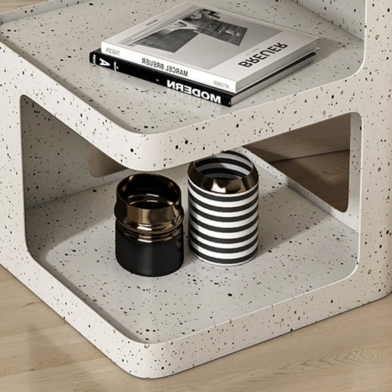 Modern Iron Nightstand 2-Shelf