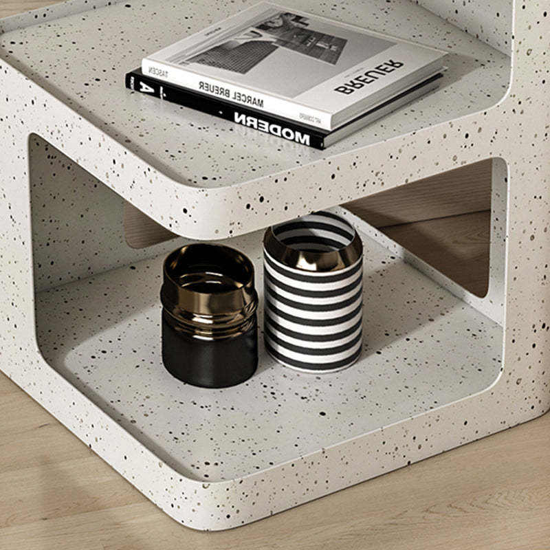 Modern Iron Nightstand 2-Shelf