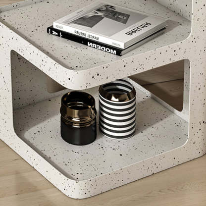 Modern Iron Nightstand 2-Shelf