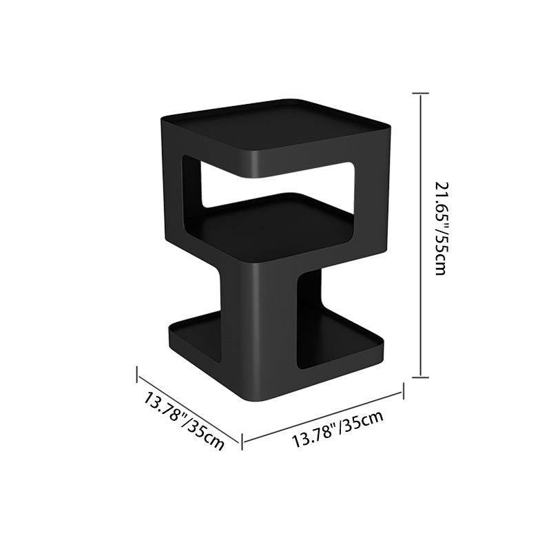 Modern Iron Nightstand 2-Shelf