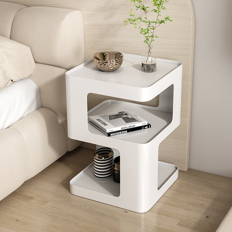 Modern Iron Nightstand 2-Shelf