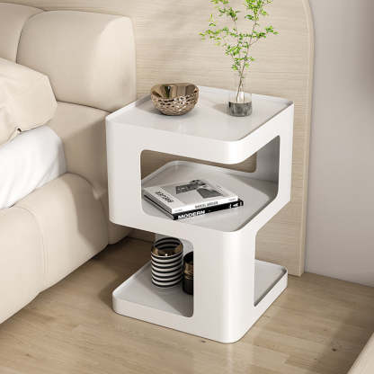 Modern Iron Nightstand 2-Shelf