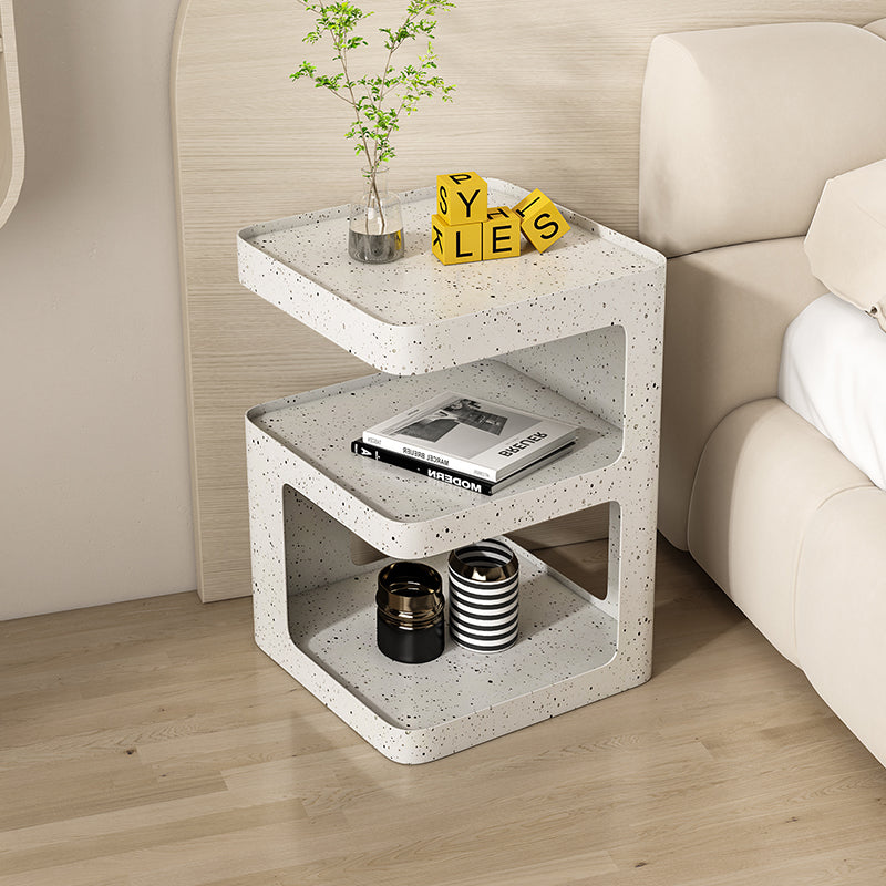 Modern Iron Nightstand 2-Shelf