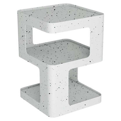 Modern Iron Nightstand 2-Shelf